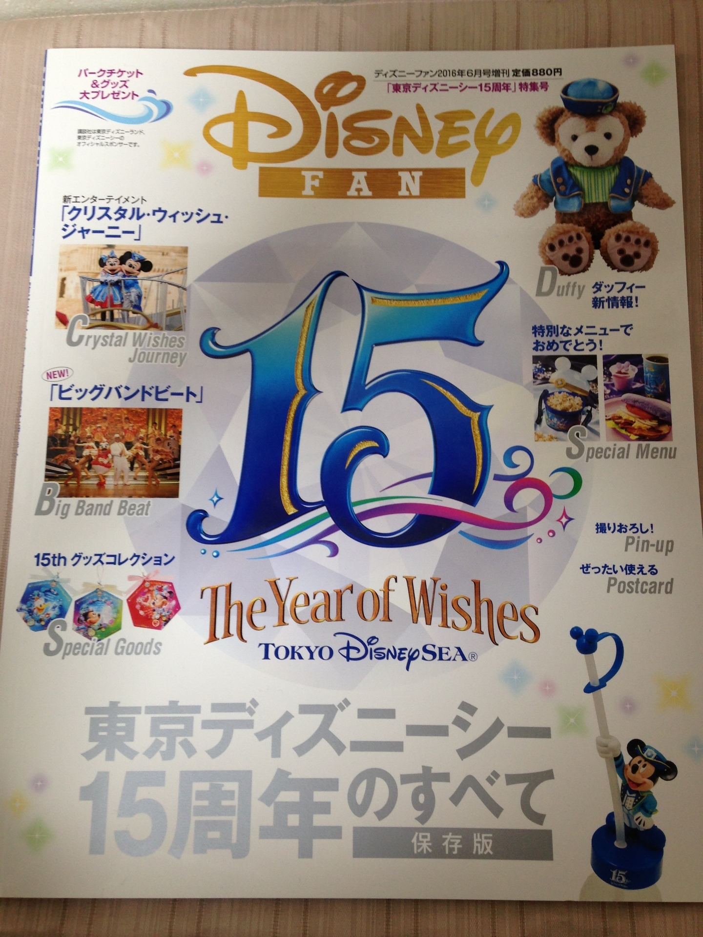 ディズニーファン6月号増刊 東京ディズニーシー15周年 特集号 みーたん主婦のコスパ大好き日記